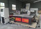 Two heads Italy air - cooling spindle Wood CNC Router Machine with Rotary axis