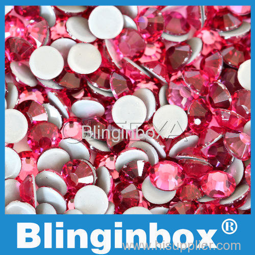 Blinginbox Full Colors China Top quality Crystal Swarovski Rose color German Intensive Glue Hot Fix Rhinestone