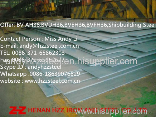 BV AH36 Shipbuilding Steel Plate Ship steel sheet