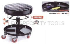 Rolling Adjustable Height Shop Stool