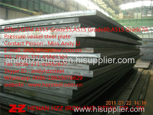 ASTM A515Gr70 Boiler Steel Plate |A515-Gr70 Pressure-Vessel-Steel-Plate