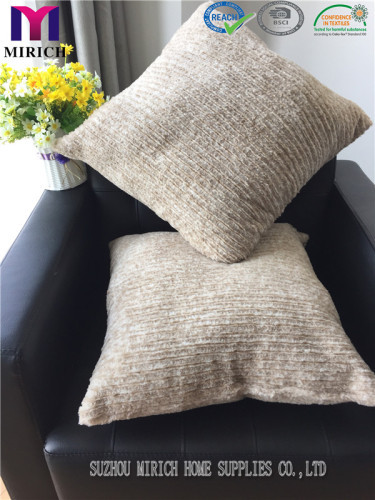 Wholesale Bottom Printed Faux Fur  Brushed Backrest Cushion Pillow