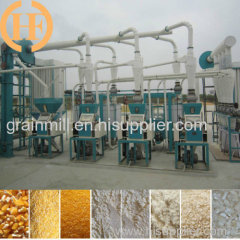 10-100T Angola Corn maize flour milling machines
