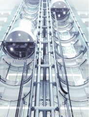 Panoramic Elevator Observation Lift with Glass Cabin