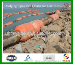 Polyethylene floater for dredge pipes