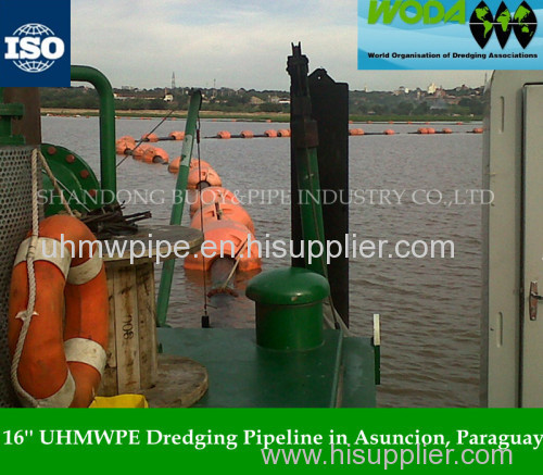 UHMWPE dredger pipe for cutter suction dredger