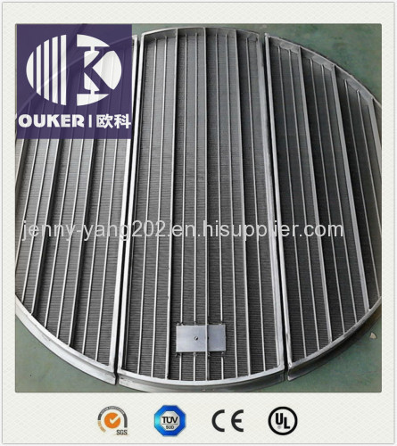 Wedge wire screen plate