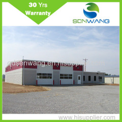 2016 China light prefabricated warehouse building in uae