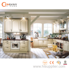 Foshan Candany kitchen cabinet modern fashion classical PVC Mewnbrane kitchen cabinet