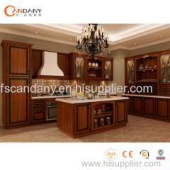 Foshan Candany kitchen cabinet modern fashion classical PVC Mewnbrane kitchen cabinet