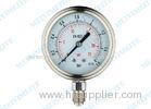 2.5 Inch Bottom argon Welding Pressure Gauge / stainless steel pressure gauge