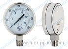 Stainless steel pressure gauge with different ranges