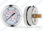 Movement Liquid pressure gauge 63mm back with bayonet bezek and brass internals
