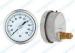 Stainless steel 100mm back pressure gauge liquid filled sealing type with tube