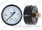 63mm Dry pressure gauge instrument for measuring gas pressure / pressure water gauge