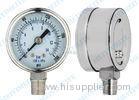 2 Inch Stainless steel Pressure Gauge and brass chrome connector with CE Standard