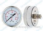 2.5" Axial center back mount pressure gauge with Steel chrome material