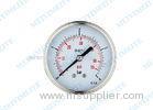 2.5 Inch Back dry pressure gauge with case and connector in chrome without oil