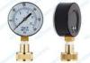 63mm Water test pressure gauge fluid with swivel brass hose connection