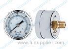 Steel chrome case 2 Inch diaphragm type pressure gauge brass internals and connectors