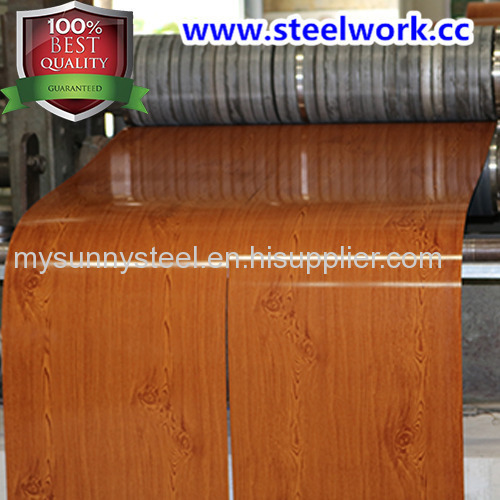 New Product Wooden Grain Pattern Steel Coil