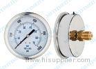 4 Stainless steel case crimp ring hydraulic oil pressure gauge fillable