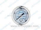 Accurate 2.5 Hydraulic pressure gauge Manometer crimp type back connection