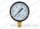 2.5 Inch Brass connection black steel case hydraulic gauge pressure