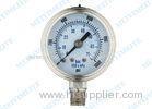 2.5 Inch 316 Stainless Steel Pressure Gauge / oil filled pressure gauge