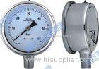 4 Inch tube bottomgauge stainless steel pressure gauge 304 roll ring type