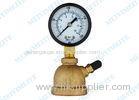 Brass reducer air valve dry pressure gauge with a 2 inch bottom