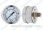 Precision 50mm back air pressure gauges dry standard with brass chrome connector