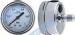 Stainless steel connector welding pressure gauge filled oil with shrink bayonet bezel