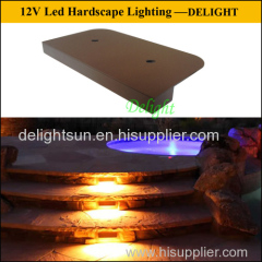 Outdoor garden hardscape lighting low voltage hardscape light led deck step light led stair light