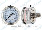 Movement sealing 63mm back stainless steel pressure gauge with crimp bezel