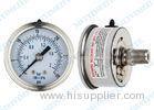 Movement sealing 63mm back stainless steel pressure gauge with crimp bezel