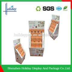Assembled Colorful design cardboard store counter display