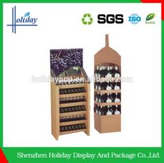 Portable wine shot glass display stand cardboard