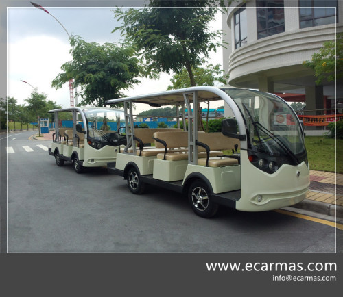 ECARMAS electric 11 seats people moving open bus