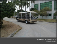 ECARMAS 23 seats electric open bus for people shuttle