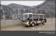 ECARMAS 23 seats electric open bus for people shuttle