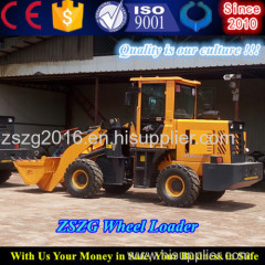 small wheel loader ZSZG front 4WD 2T loader price