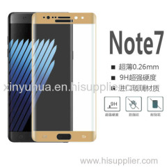 new arrival galaxy note 7 mobile phone tempered glass screen protector