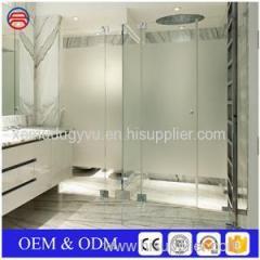 Sandblasted Pattern Frosted Tempered Glass For Shower Doors