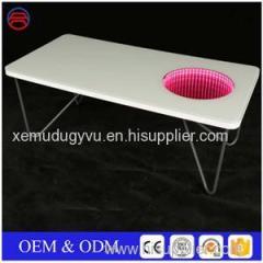 LED Light Rectangle Folding Tempered Glass Coffee Table Tops