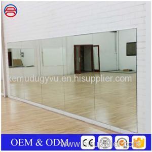 2mm 3mm 4mm 5mm Large Frameless Rectangle Silver Mirrors For Dance Studio