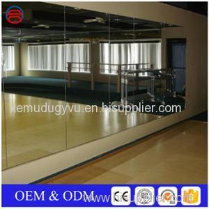 2mm 3mm 4mm 5mm Large Frameless Rectangle Silver Mirrors For Gym