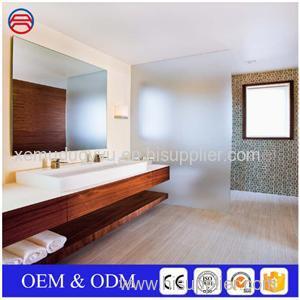 Residential Frameless Frosted Tempered Glass Walls For Bathrooms