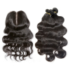 Unprocessed Virgin Remy Hair Bundles with Silk base closure China supplier