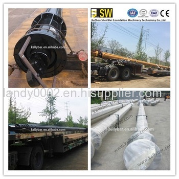 Ground foundation rotary drilling rig spares Interlocking kelly bar / friction kell bar / kelly / kelly pipe